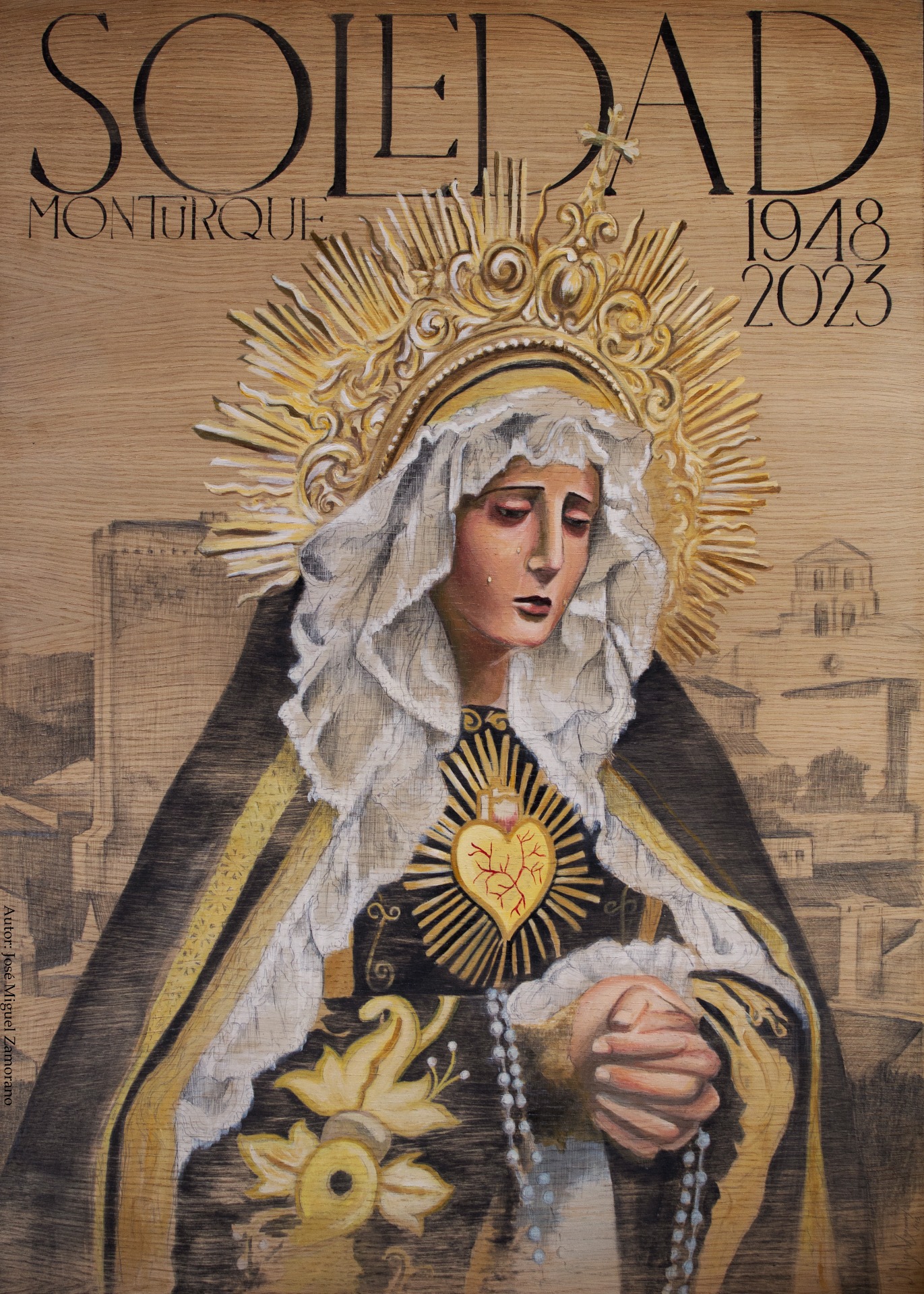 CARTEL 75 ANIVERSARIO DE LA SOLEDAD DE MONTURUQUE (CÓRDOBA) 1948-2023